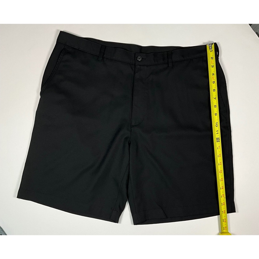 PGA Tour Mens Black Performance Golf Shorts Size 40 Flat Front - Picture 7 of 13
